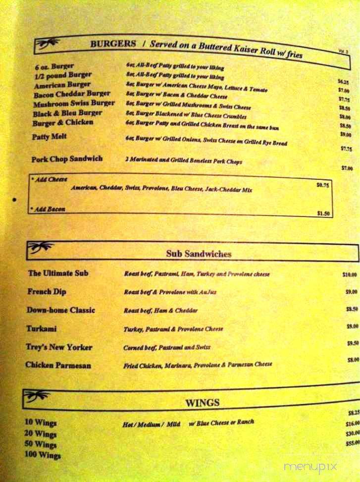 Trey's Deli & Grill - Jacksonville, FL menu_pic