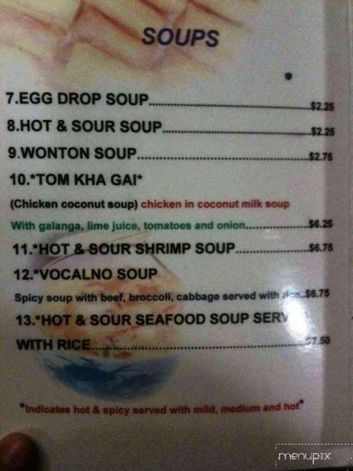 Thai Pepper - Lubbock, TX menu_pic