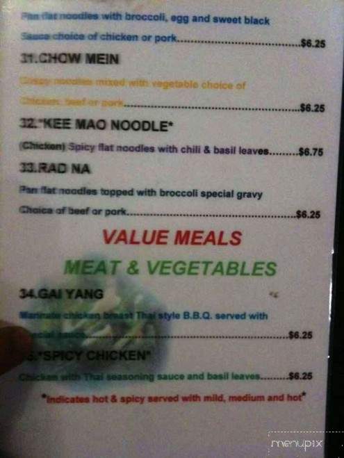 Thai Pepper - Lubbock, TX menu_pic