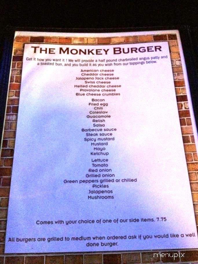 Three Monkeys - Harrisburg, NC menu_pic