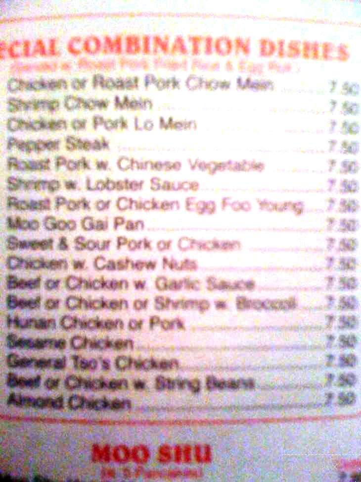 Twin Dragons Restaurant - Rochester, MI menu_pic