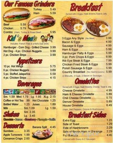 Tommy's Drive Thru Restaurant - Hemet, CA menu_pic