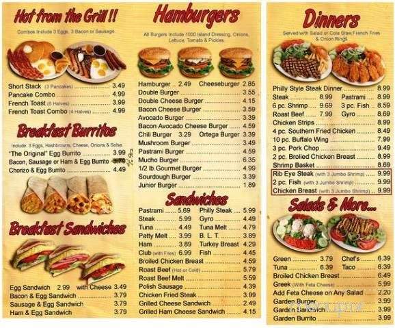 Tommy's Drive Thru Restaurant - Hemet, CA menu_pic