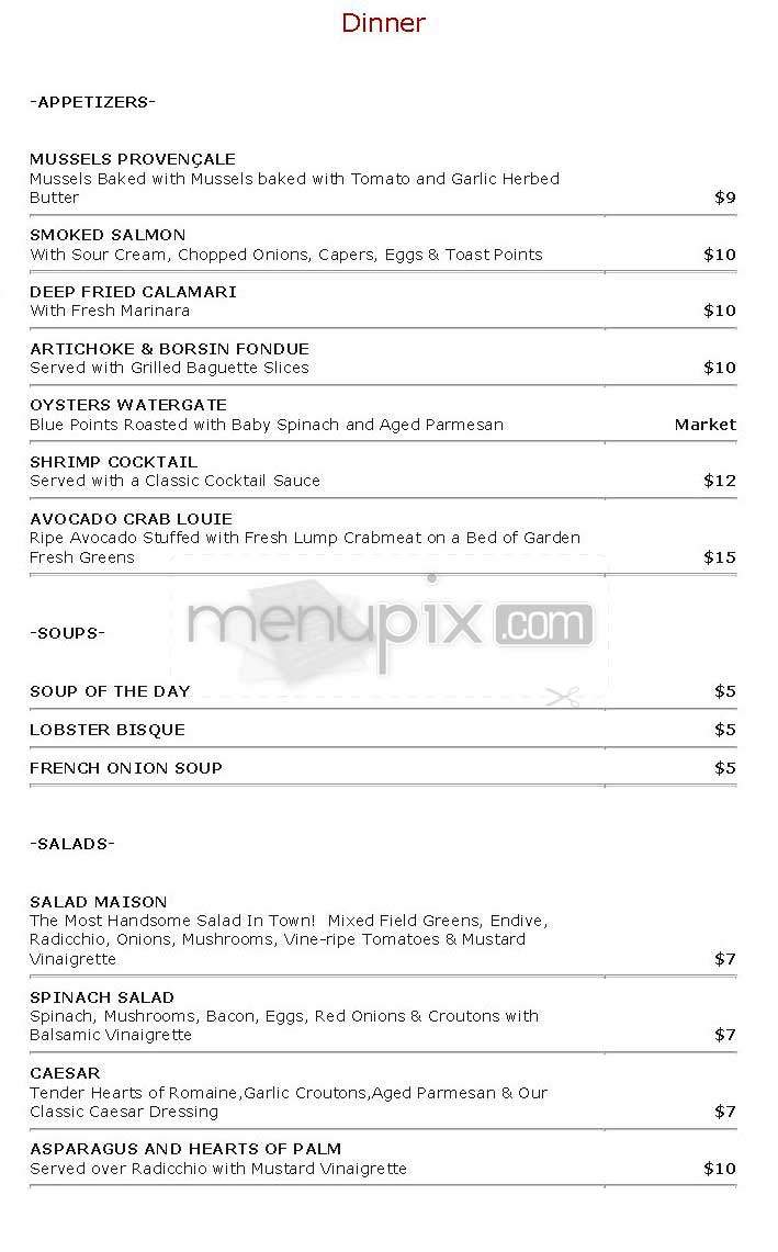 600 - Washington, DC menu_pic