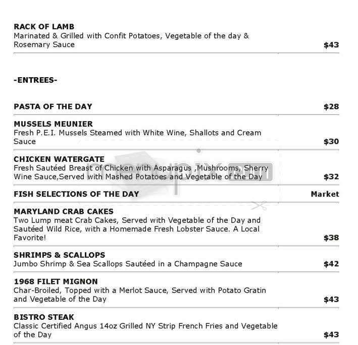 600 - Washington, DC menu_pic