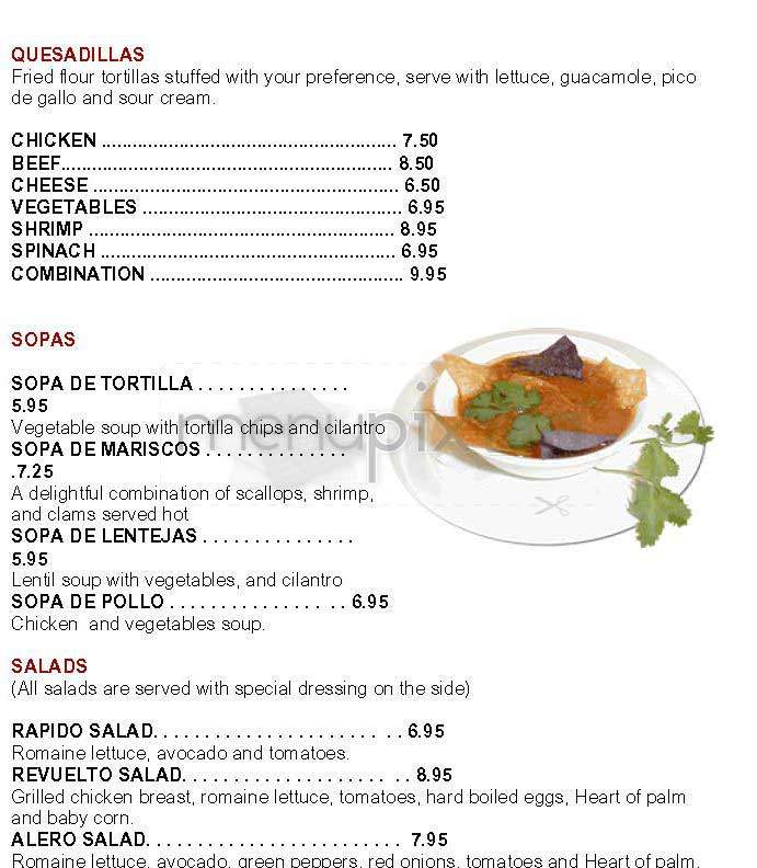 Alero - Washington, DC menu_pic