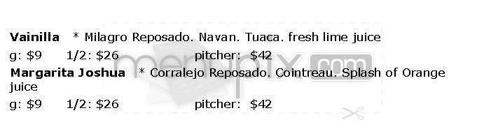 Alero - Washington, DC menu_pic