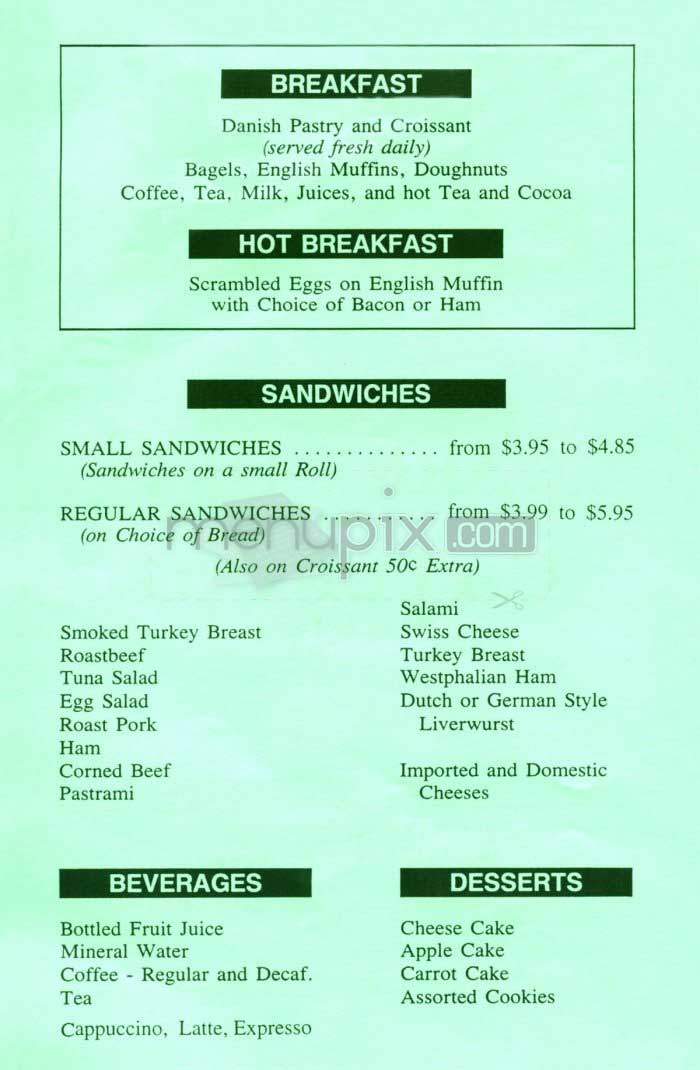 American Deli - Washington, DC menu_pic