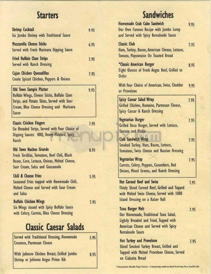 Anabelle's (Holiday Inn) - Alexandria, VA menu_pic