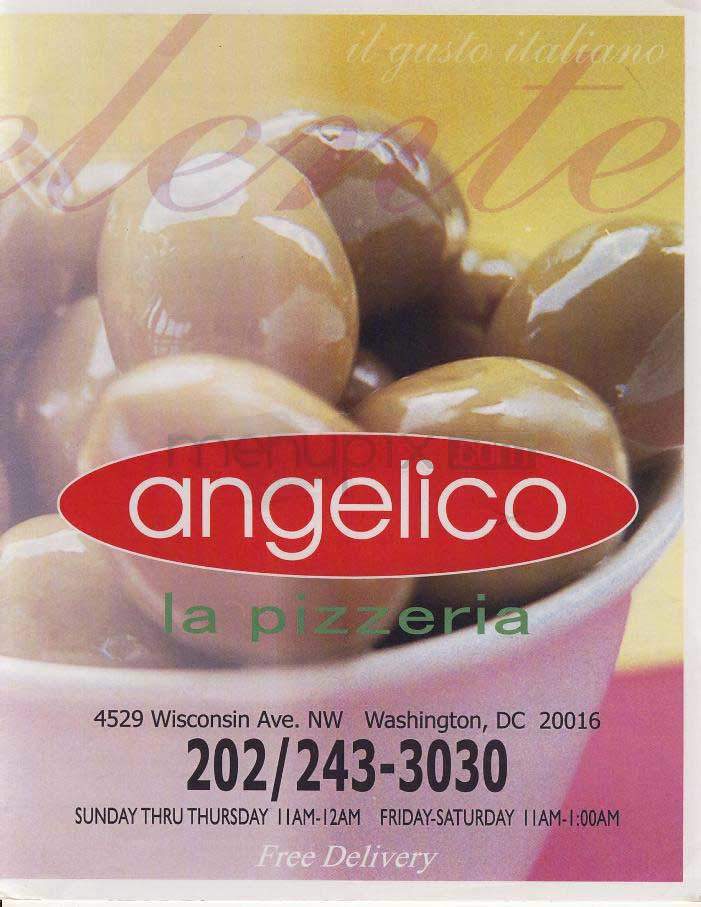 Angelico - Washington, DC menu_pic