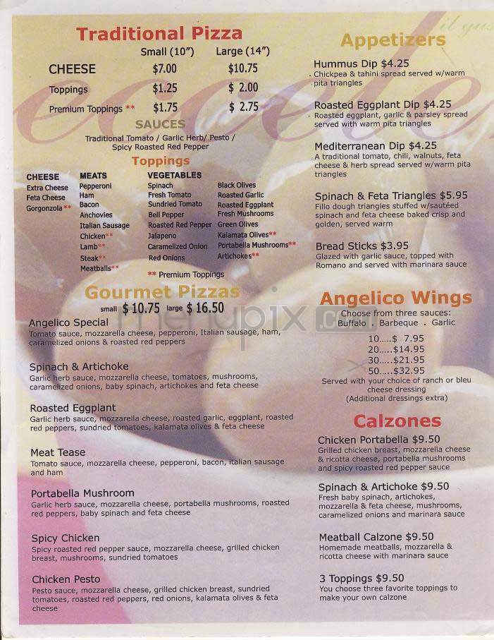 Angelico - Washington, DC menu_pic