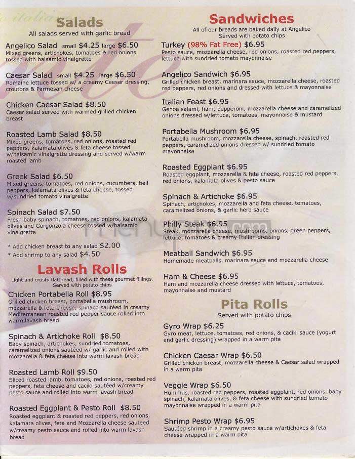 Angelico - Washington, DC menu_pic