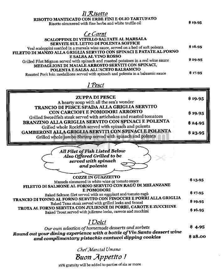Arucola - Washington, DC menu_pic