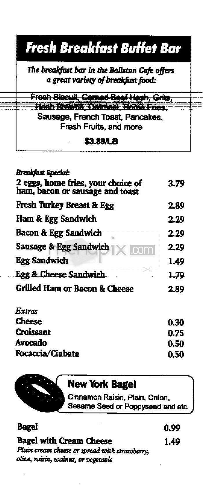 Ballston Cafe - Arlington, VA menu_pic