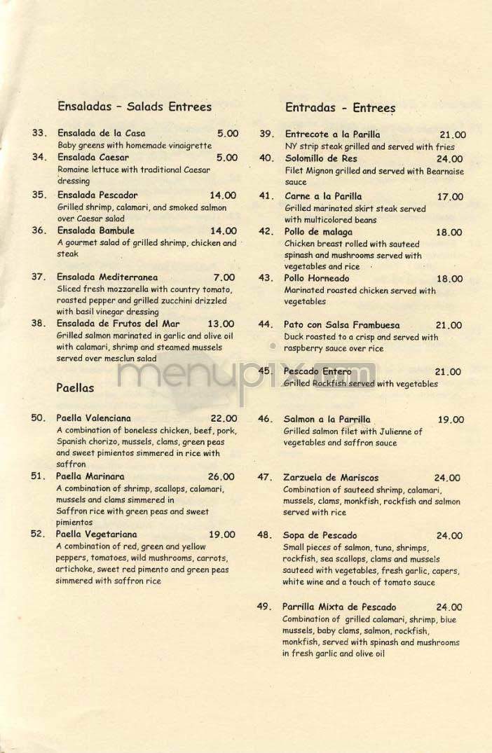 Bambule - Washington, DC menu_pic