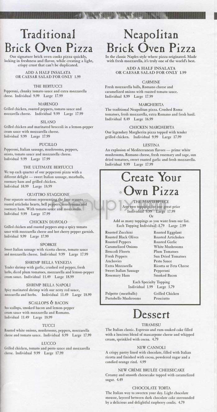 Bertucci's - Arlington, VA menu_pic