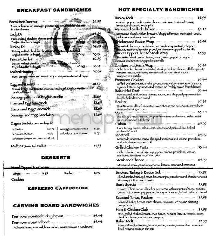 Best Sandwich Place - Washington, DC menu_pic