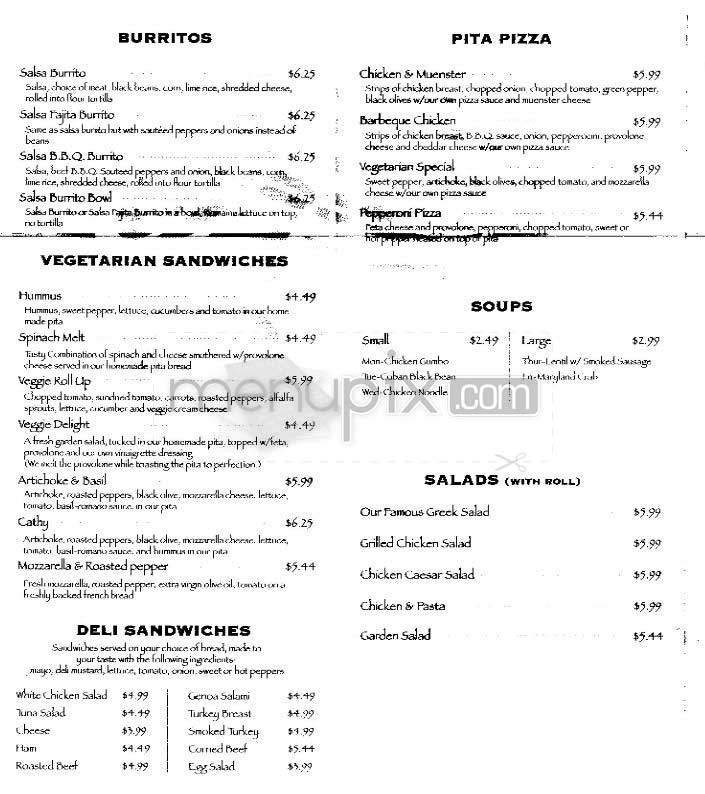 Best Sandwich Place - Washington, DC menu_pic