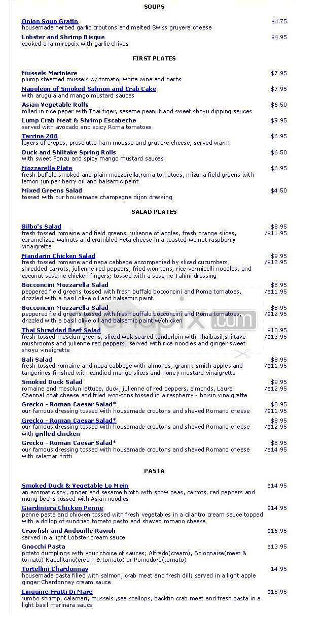Bilbo Baggins - Alexandria, VA menu_pic