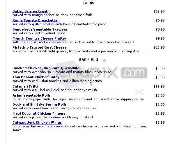 Bilbo Baggins - Alexandria, VA menu_pic