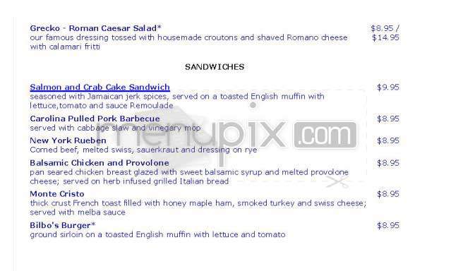 Bilbo Baggins - Alexandria, VA menu_pic