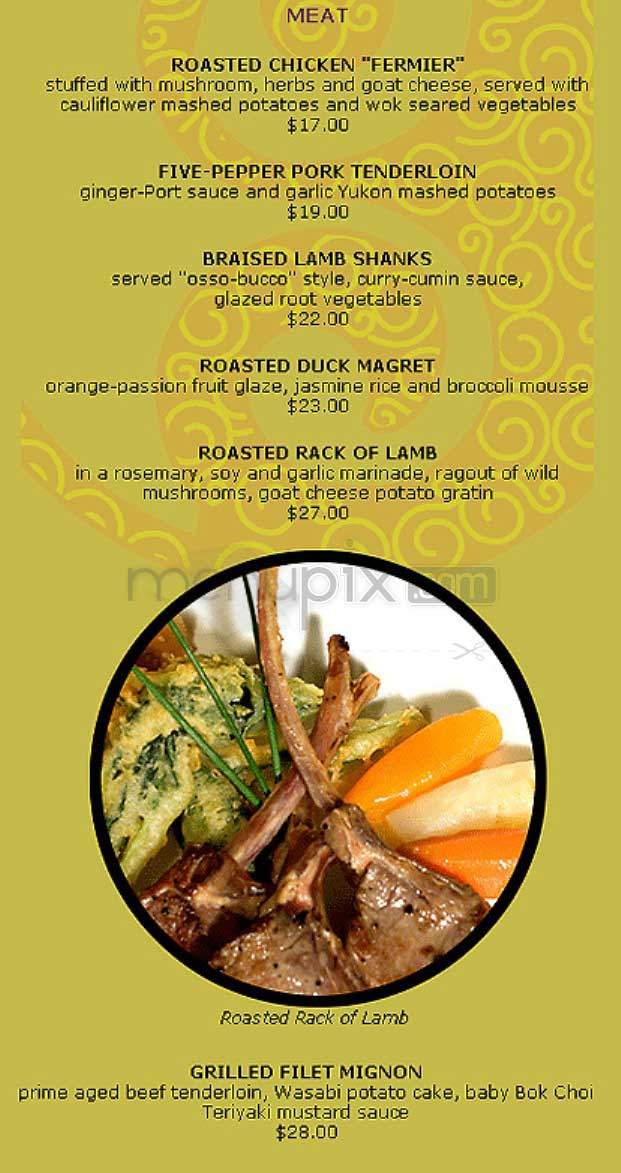 Bistro Asiatique - Bethesda, MD menu_pic