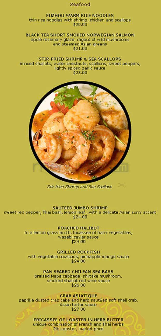 Bistro Asiatique - Bethesda, MD menu_pic