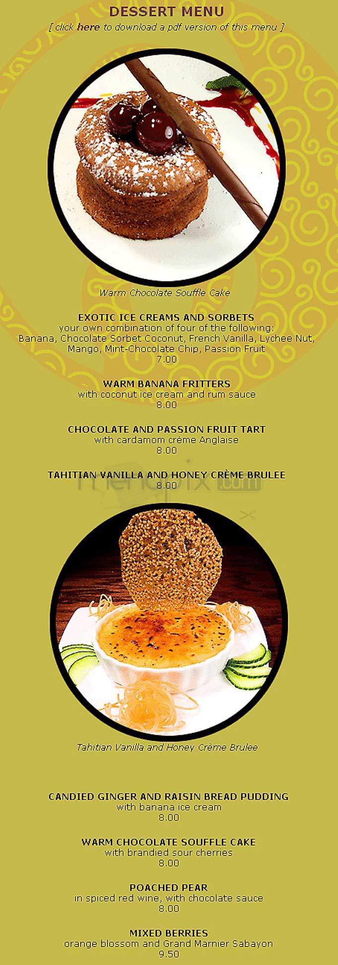 Bistro Asiatique - Bethesda, MD menu_pic