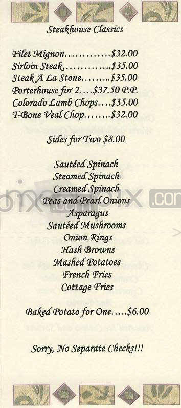 Bobby Van's Grill - Washington, DC menu_pic