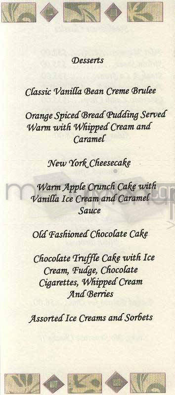 Bobby Van's Grill - Washington, DC menu_pic