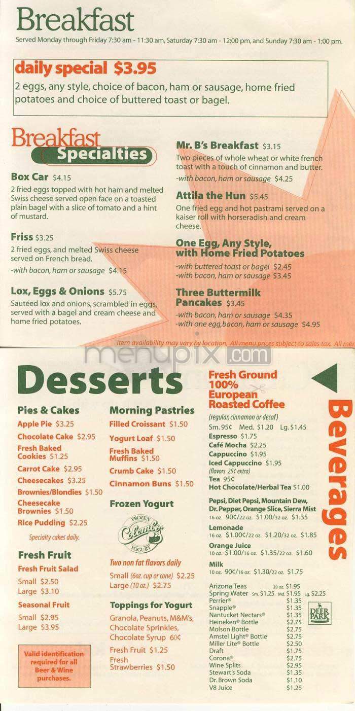 Booeymonger - Washington, DC menu_pic