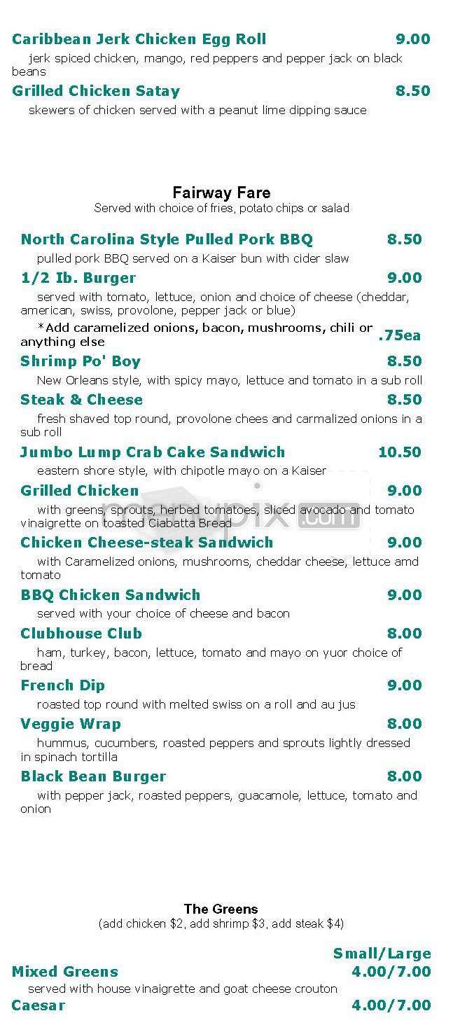Caddies on Cordell - Bethesda, MD menu_pic