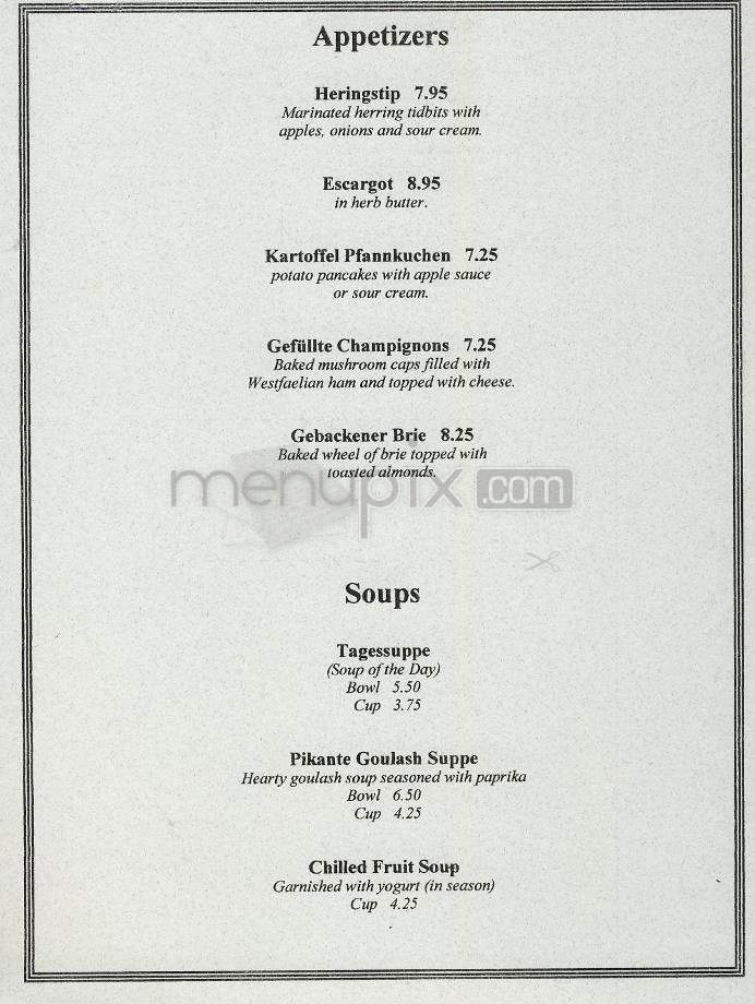Cafe Berlin - Washington, DC menu_pic