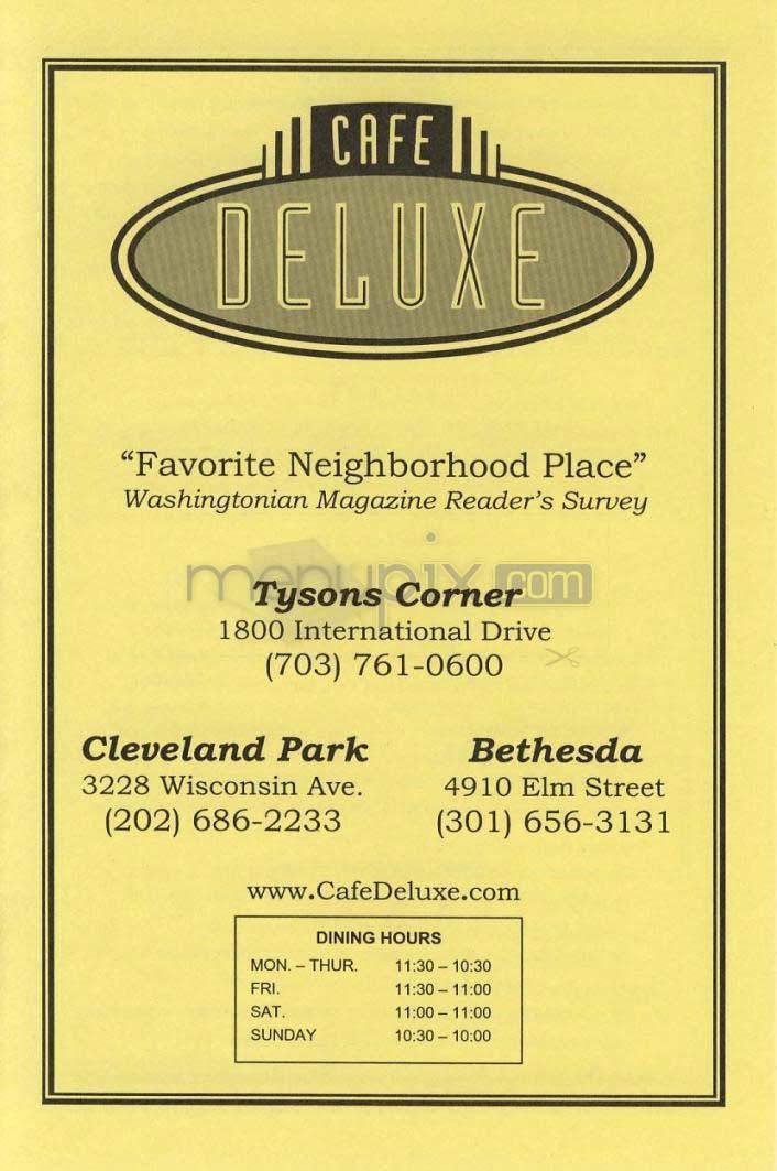 /501984/Cafe-Deluxe-Washington-DC - Washington, DC