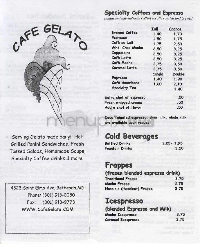 /500571/Cafe-Gelato-Bethesda-MD - Bethesda, MD