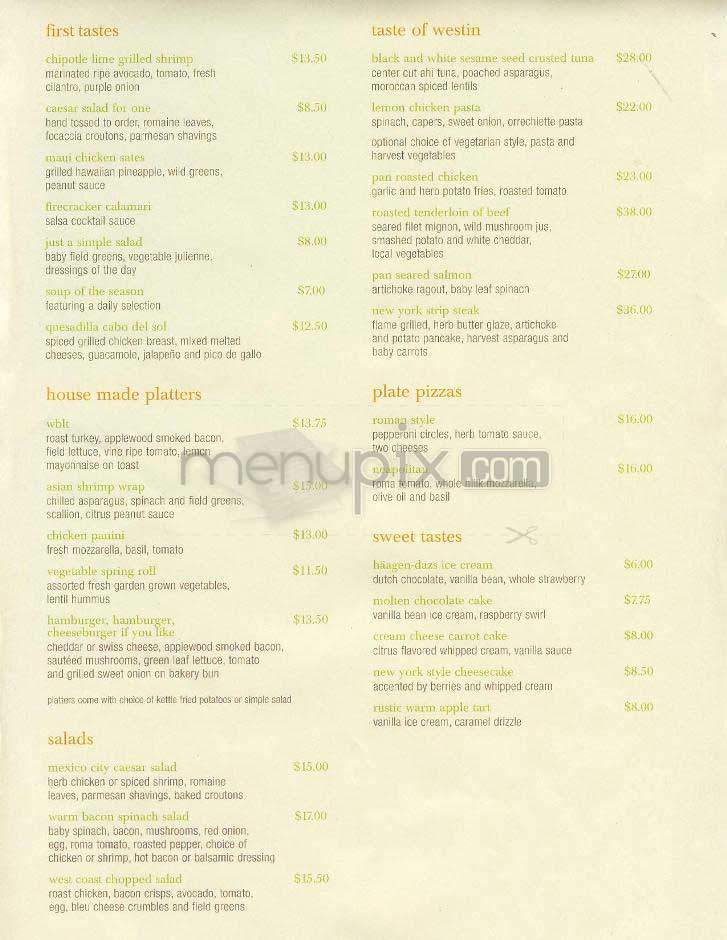 Cafe On M - Washington, DC menu_pic