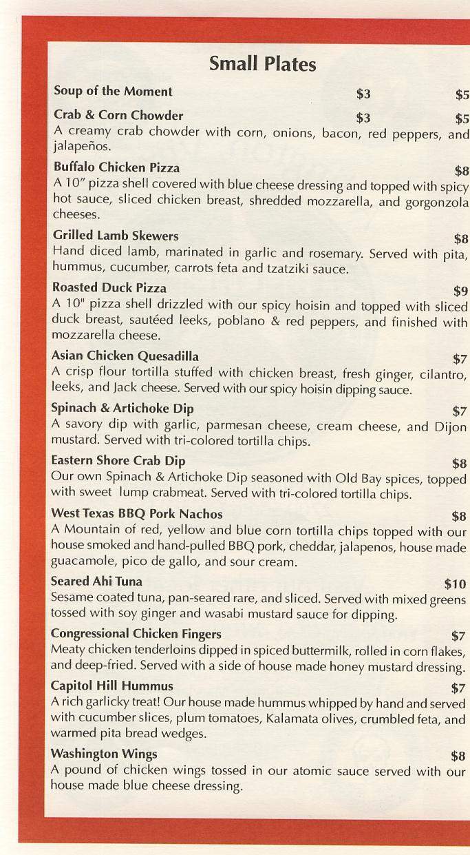Capitol City Brewing Co. - Washington, DC menu_pic
