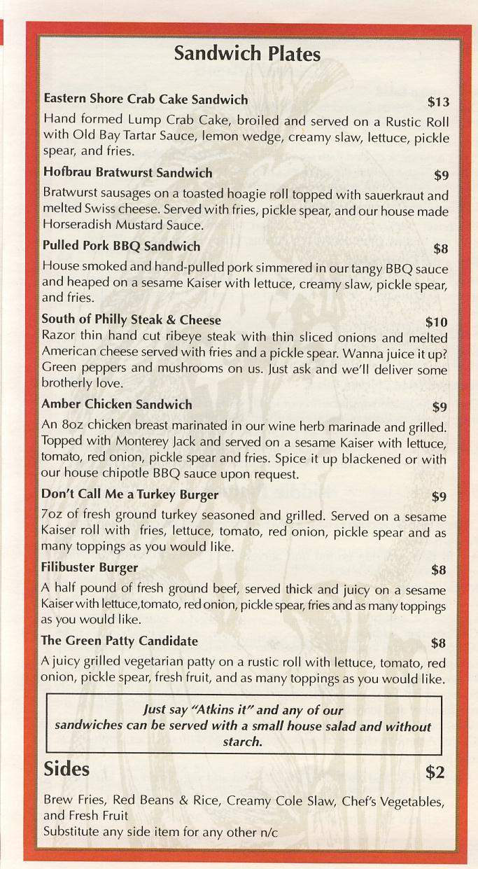 Capitol City Brewing Co. - Washington, DC menu_pic