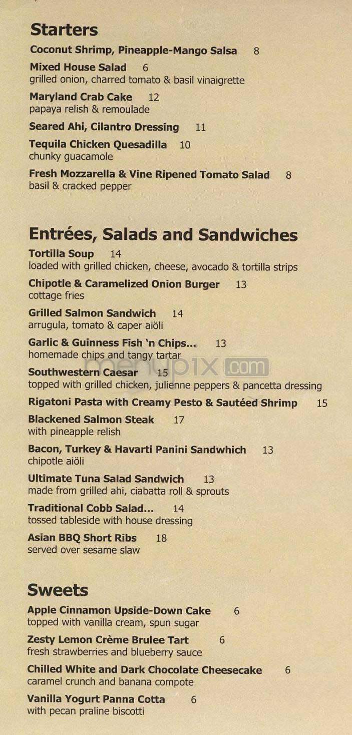 Carlyle - Arlington, VA menu_pic