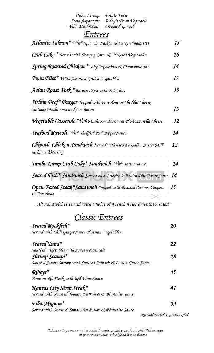 The Caucus Room - Washington, DC menu_pic