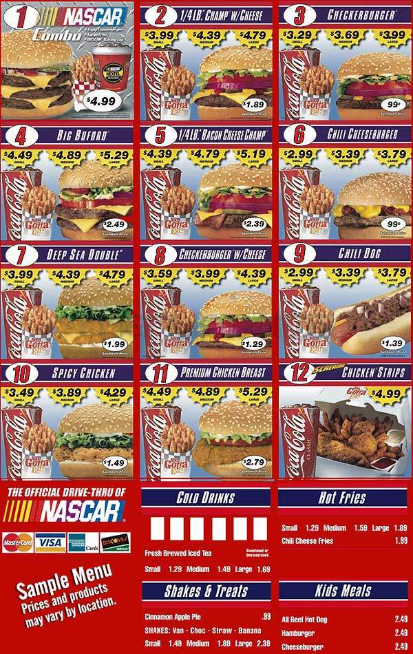 Checkers Drive-In - Washington, DC menu_pic