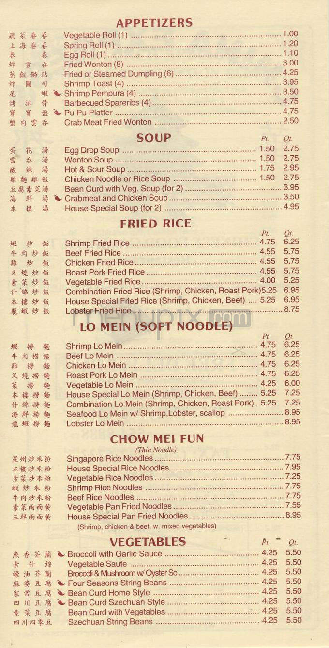 China Express - Washington, DC menu_pic