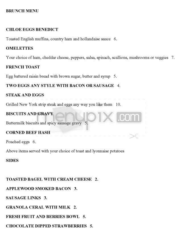 Chloe - Washington, DC menu_pic