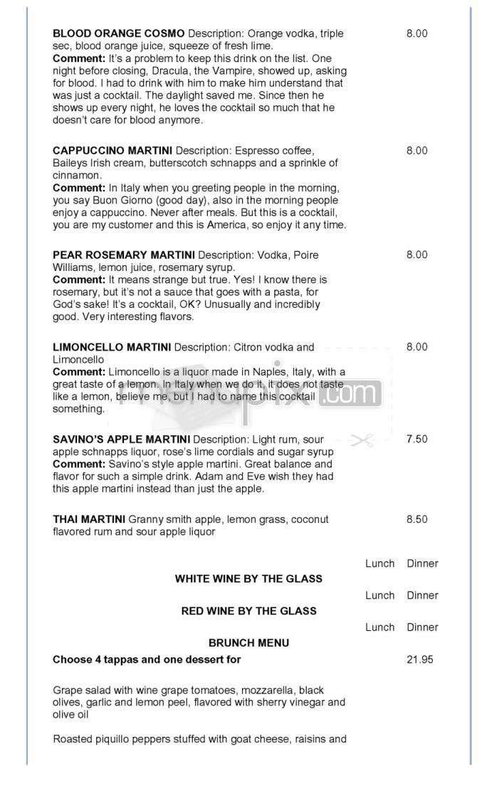 Cloud Dining - Washington, DC menu_pic