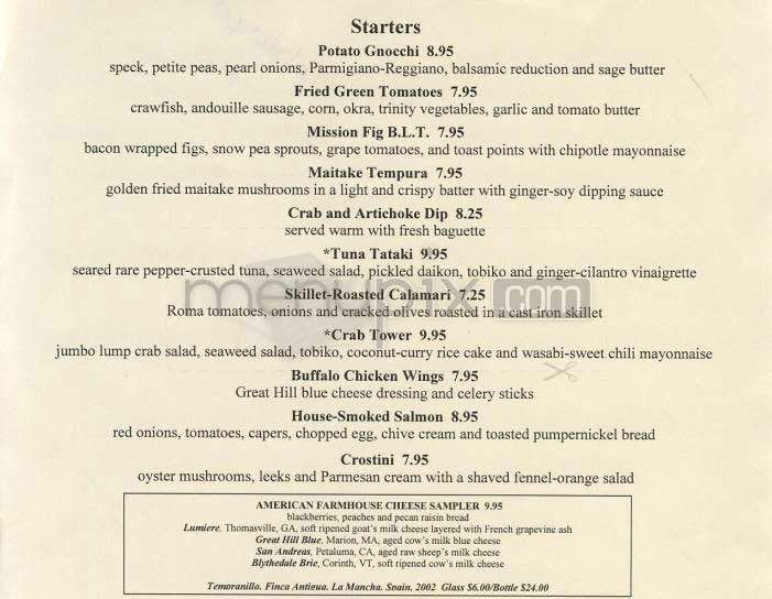 Clyde's - Washington, DC menu_pic