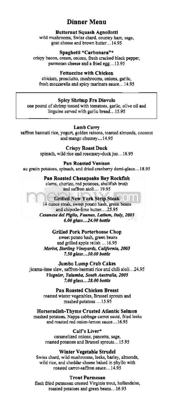 Clyde's of Gallery Place - Washington, DC menu_pic