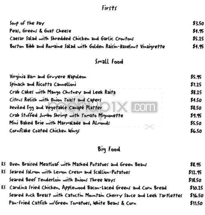 Colorado Kitchen - Washington, DC menu_pic