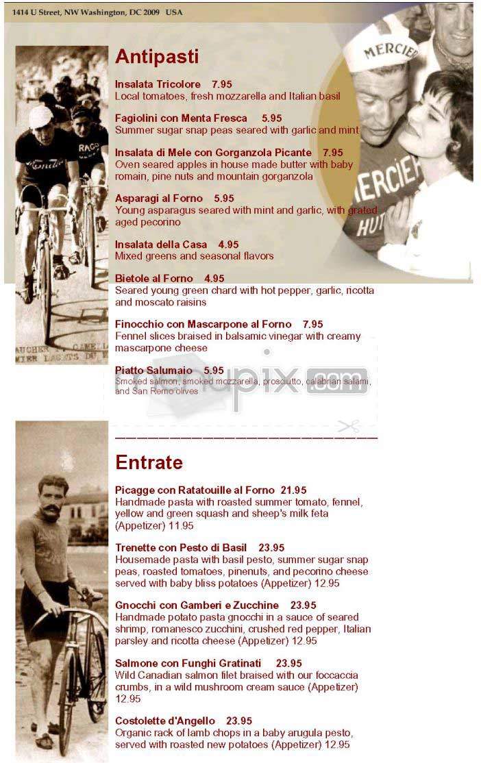 Coppi's - Washington, DC menu_pic