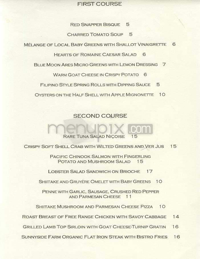 Courduroy - Washington, DC menu_pic