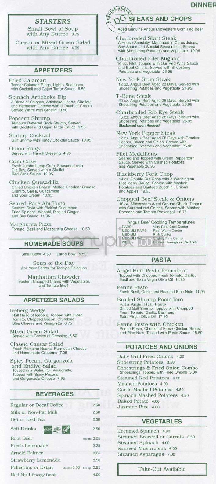 Daily Grill - Washington, DC menu_pic